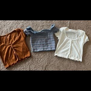 Aeropostale crop tops xs S